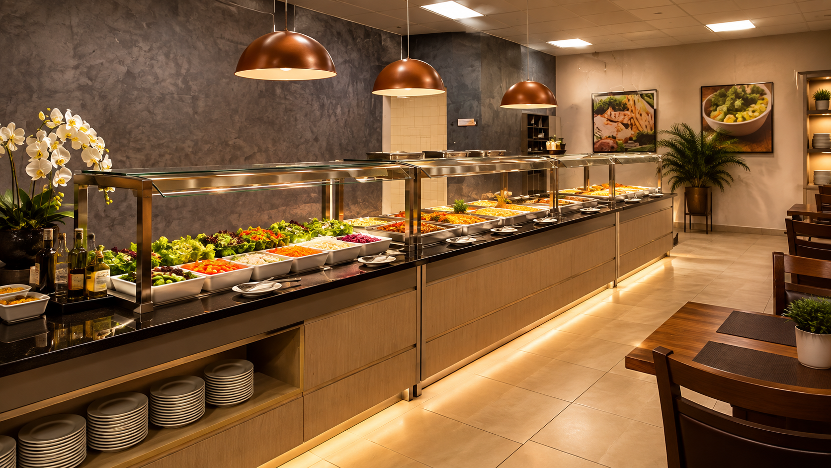Equipe em uma cozinha profissional